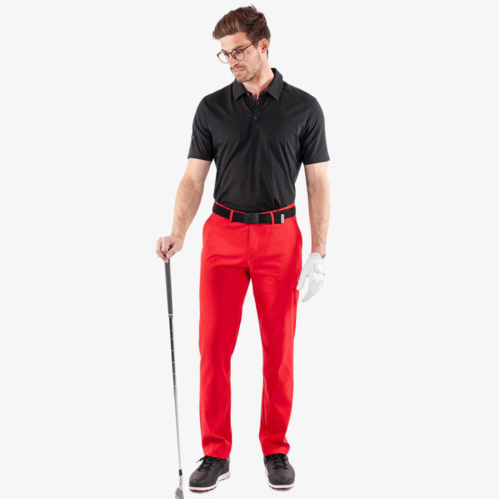 Noah is a Breathable golf pants for Men in the color Red(2)