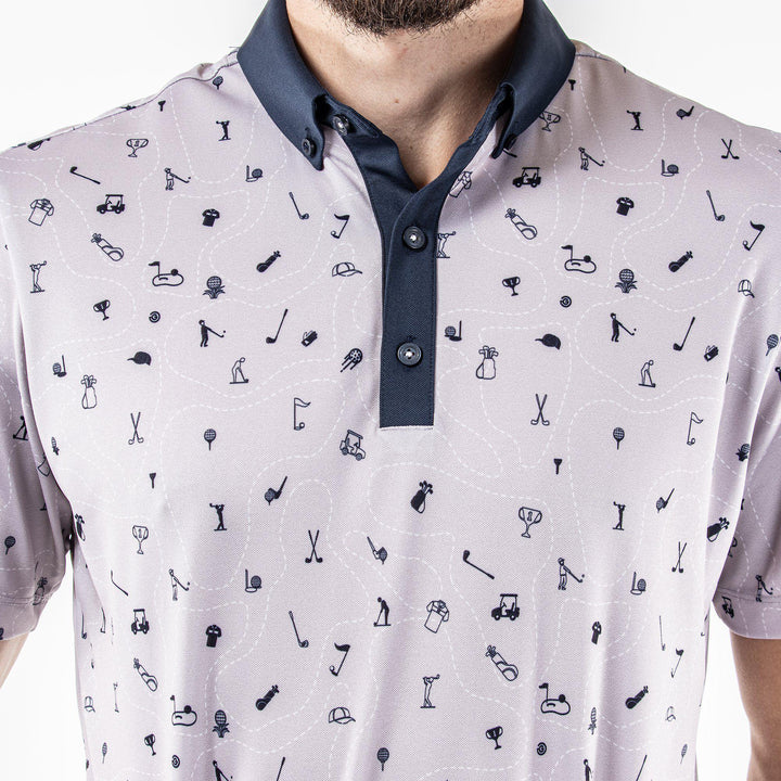 Miro is a Breathable short sleeve shirt for Men in the color Cool Grey(4)