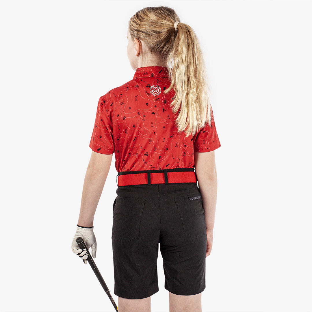 Rowan is a Breathable short sleeve shirt for  in the color Red/Black(4)