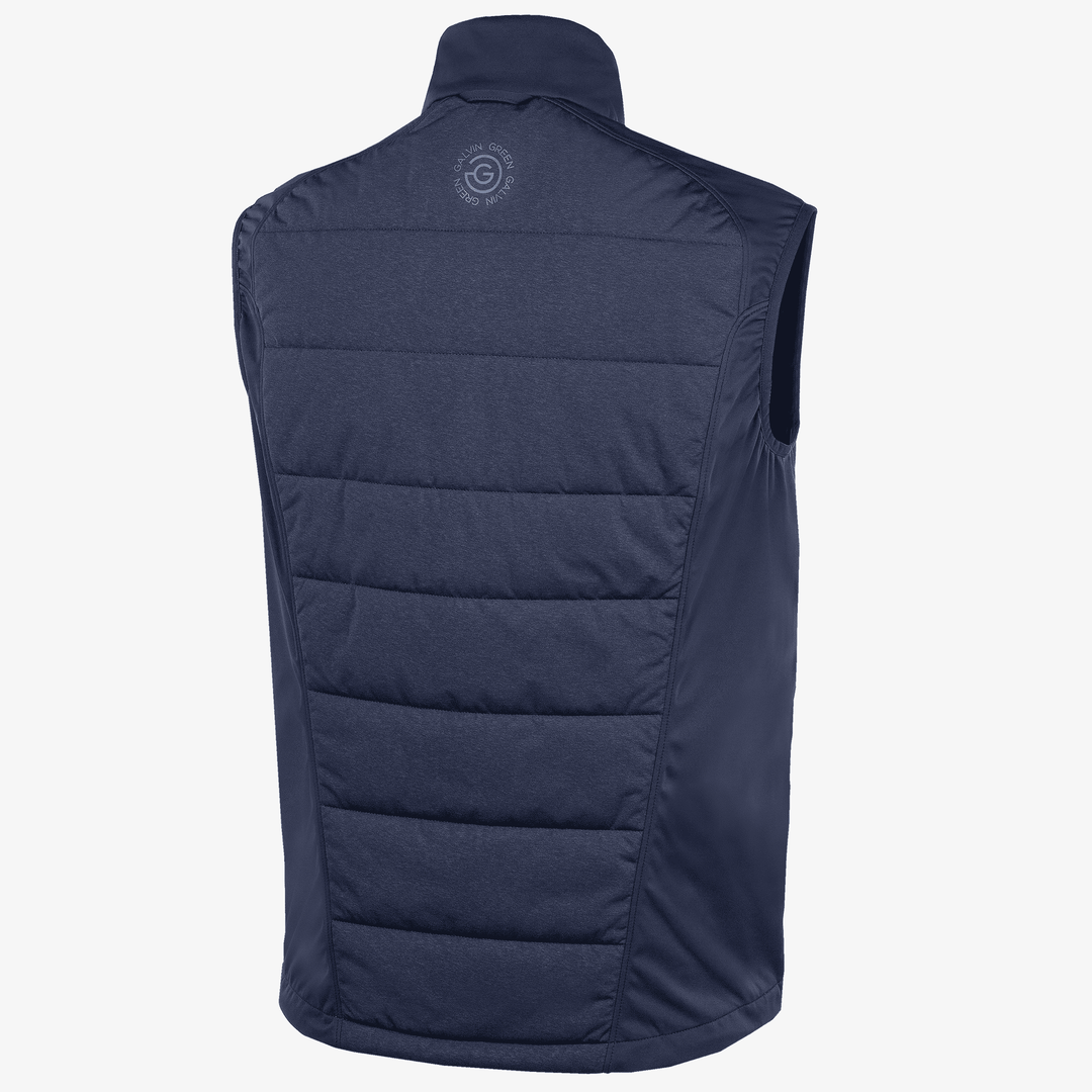 Lauro is a Windproof and water repellent vest for  in the color Navy(9)