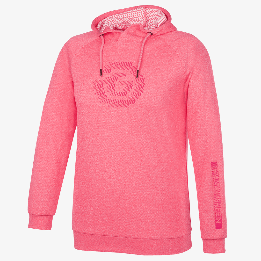 Ryker is a Insulating golf sweatshirt for Juniors in the color Camelia Rose Melange(0)