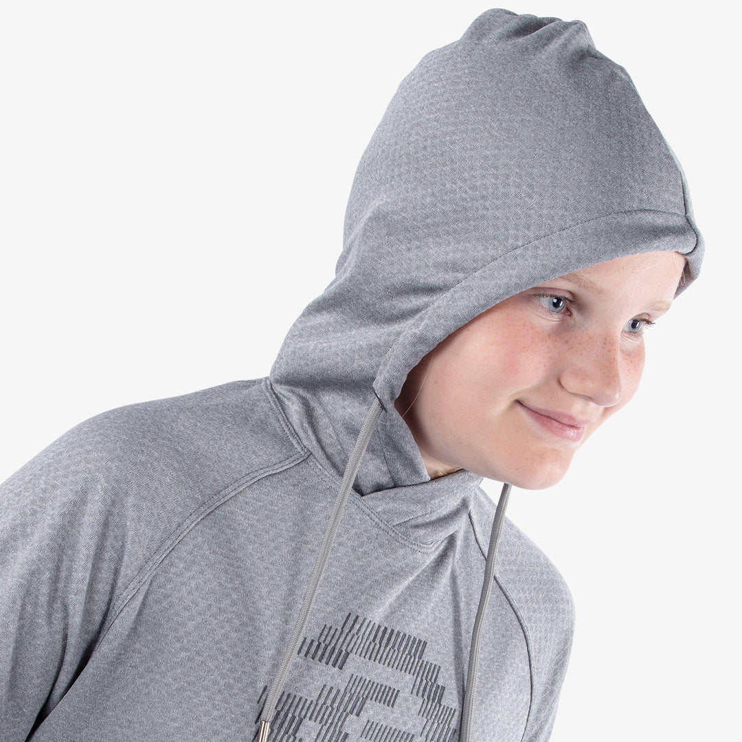 Ryker is a Insulating golf sweatshirt for Juniors in the color Grey melange(6)