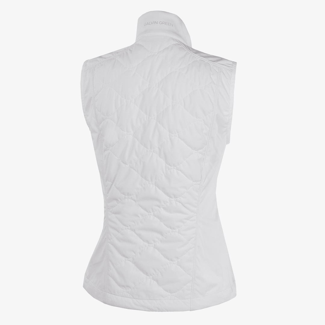 Lucille is a Windproof and water repellent vest for  in the color White(8)
