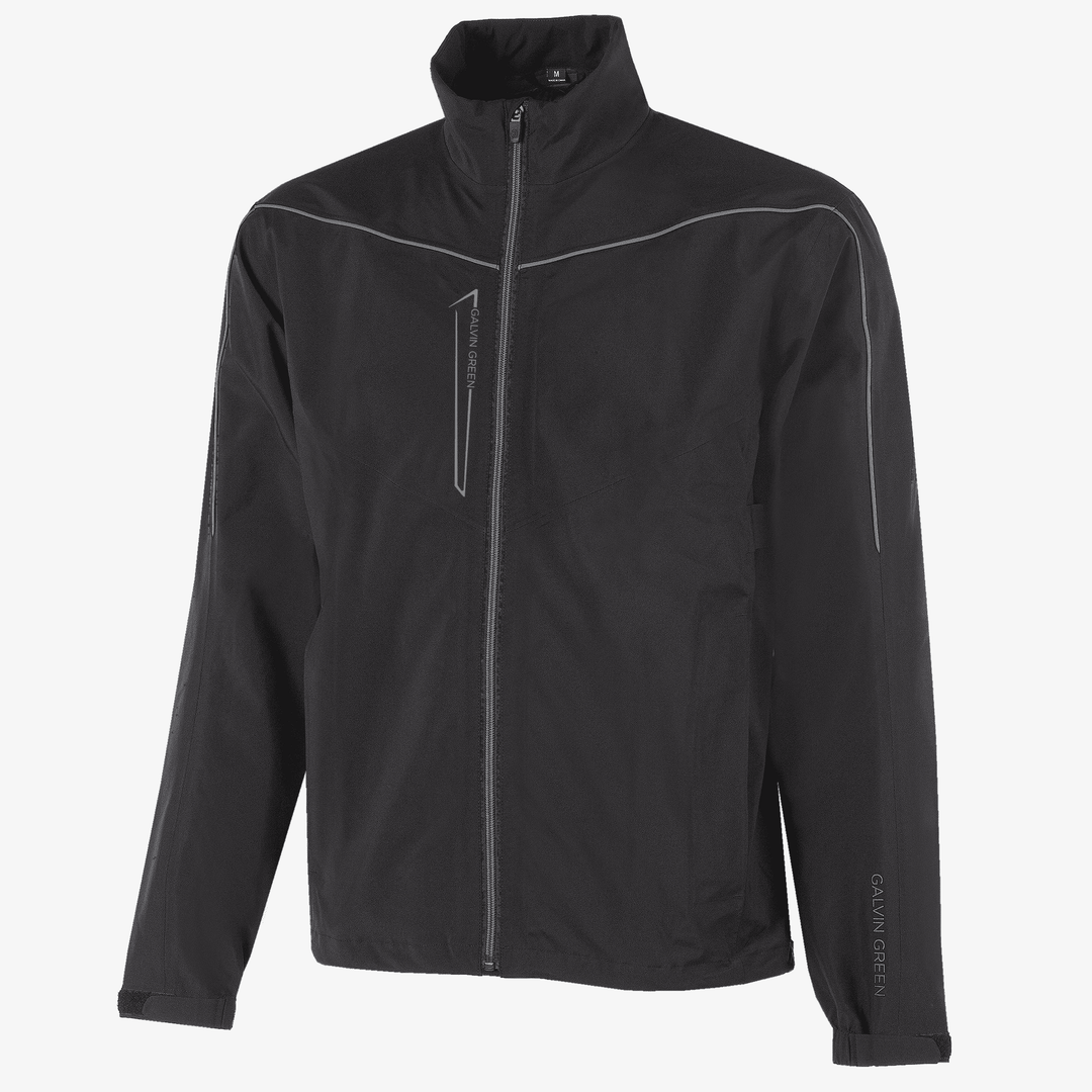 Armstrong solids is a Waterproof jacket for Men in the color Black/Sharkskin(0)
