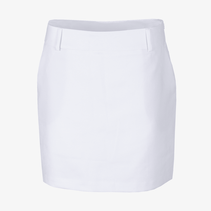 Nessa is a Breathable golf skirt with inner shorts for Women in the color White(0)