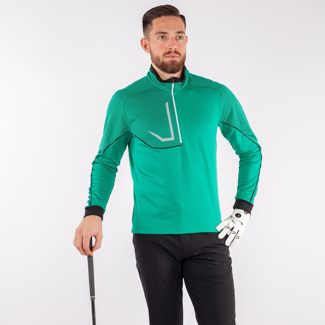 Daxton is a Insulating golf mid layer for Men in the color Golf Green(1)