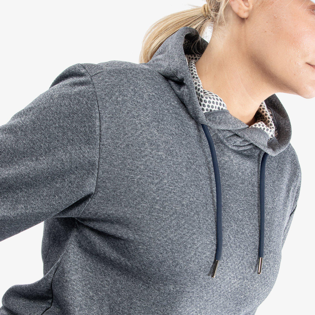 Dagmar is a Insulating golf sweatshirt for Women in the color Navy melange(3)