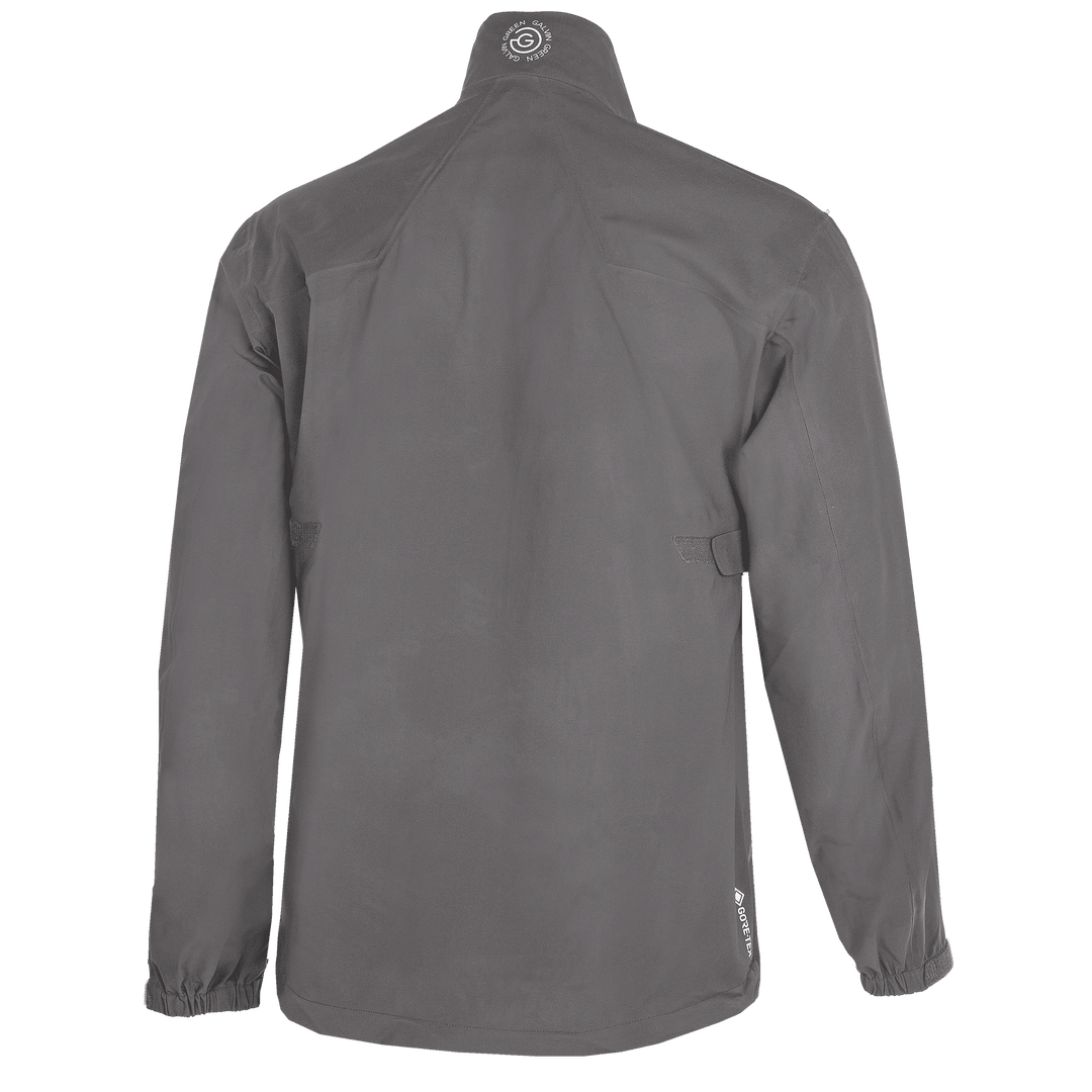 Armstrong is a Waterproof jacket for  in the color Forged Iron/Red/White (9)