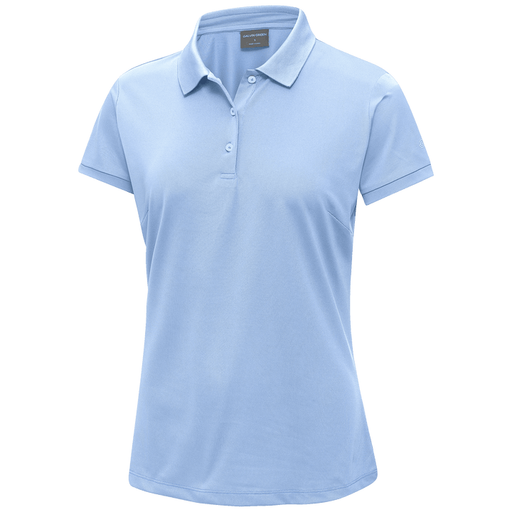 Mireya is a Breathable short sleeve shirt for Women in the color Blue Bell(1)