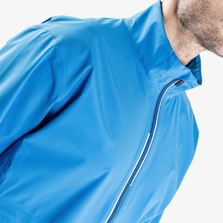Arvin is a Waterproof jacket for Men in the color Blue/White(3)