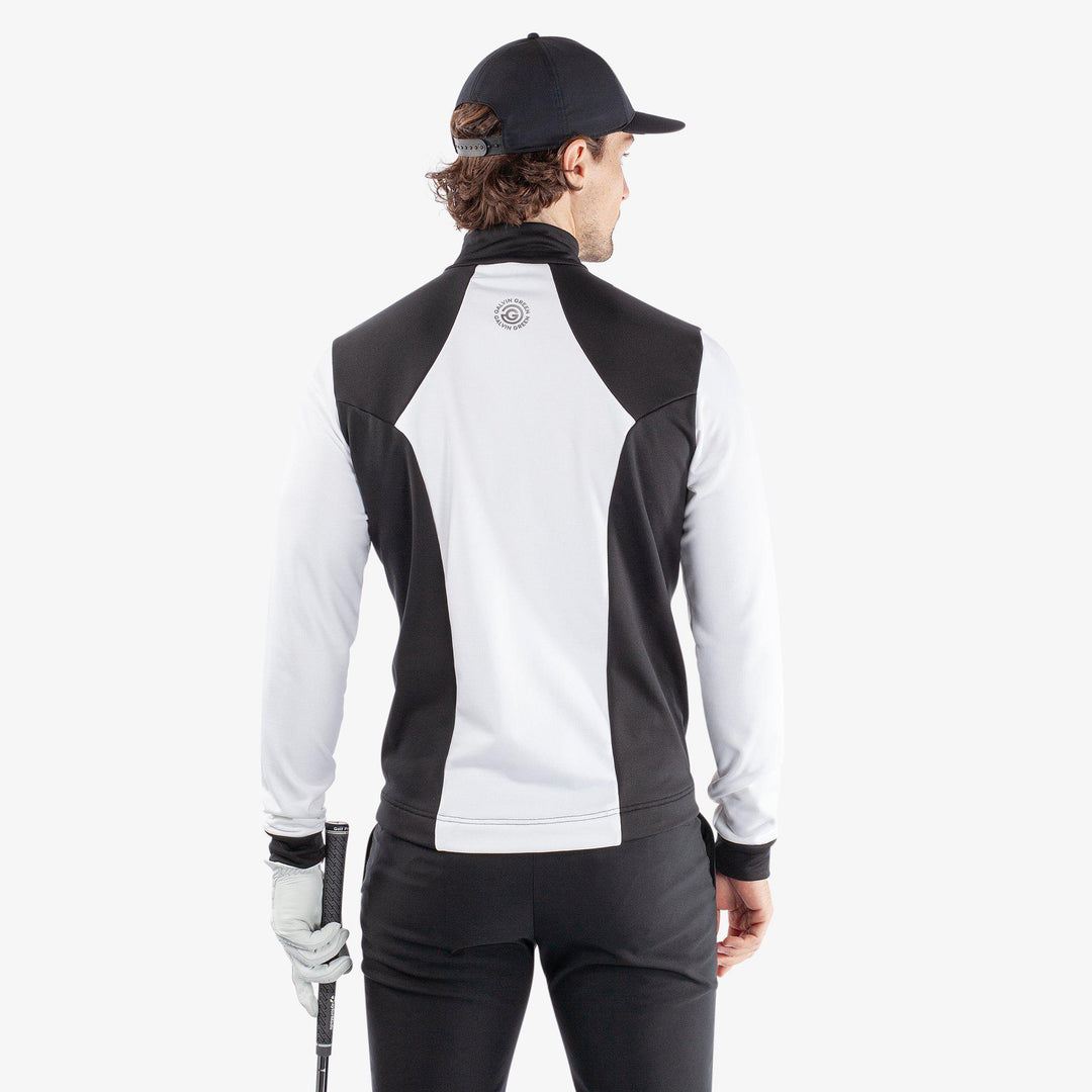 Dylan is a Insulating golf mid layer for Men in the color White/Black(5)