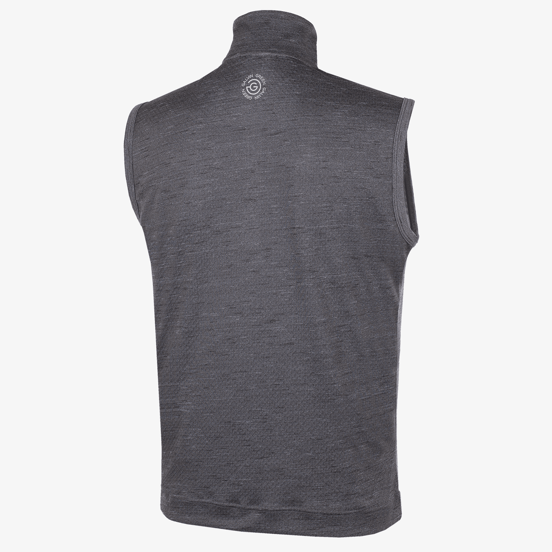 Del is a Insulating golf vest for Men in the color Black Melange(7)