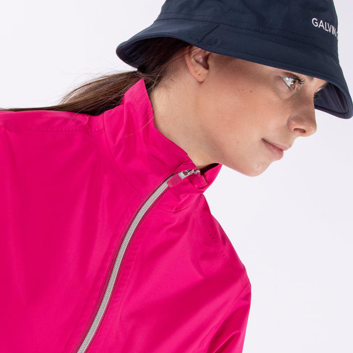 Alice is a Waterproof jacket for Women in the color Amazing Pink(4)