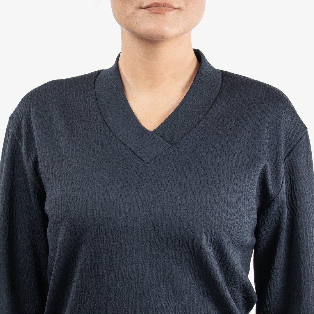 Donya is a Insulating mid layer for  in the color Navy(4)