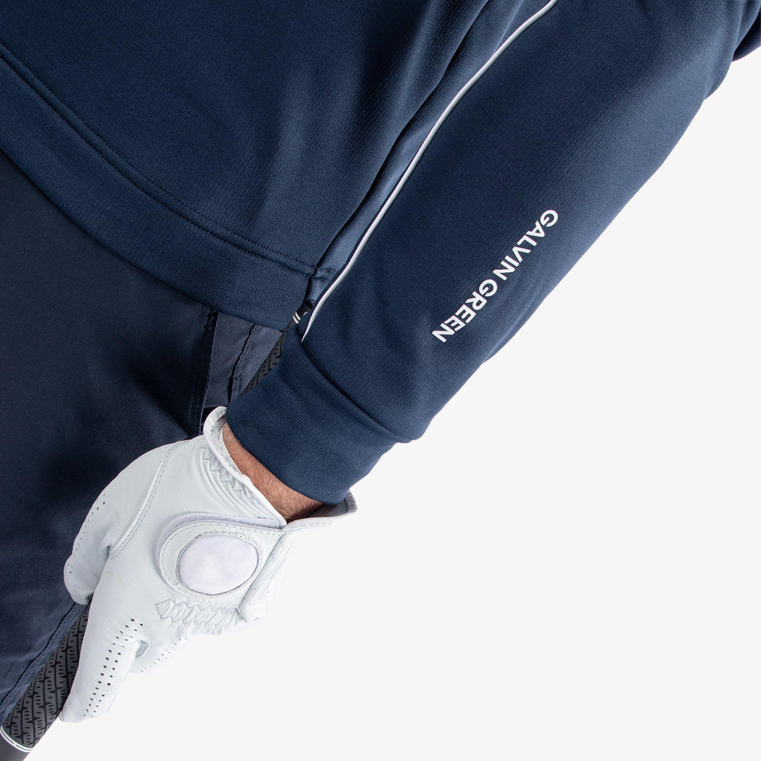 Dave is a Insulating golf mid layer for Men in the color Navy/White(4)