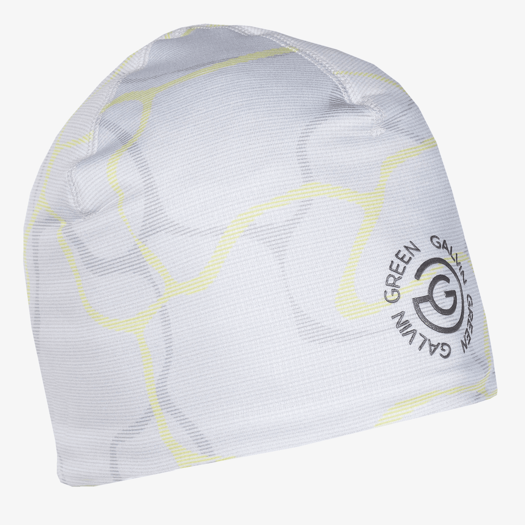 Duke is a Insulating hat for  in the color White/Sunny Lime(0)