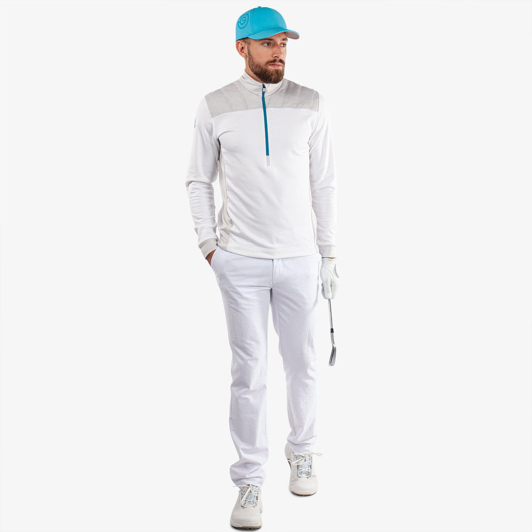 Durante is a Insulating mid layer for  in the color White/Cool Grey/Aqua(2)