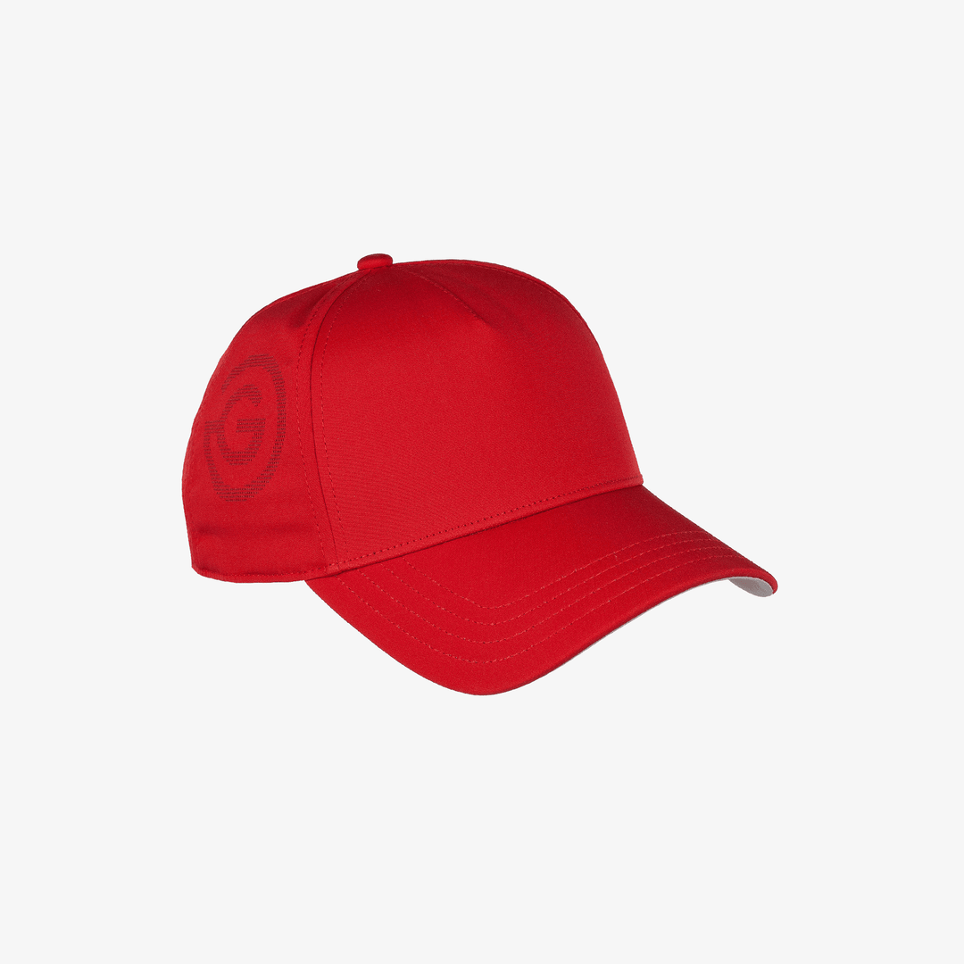 Sanford is a Lightweight solid golf cap for  in the color Red(1)