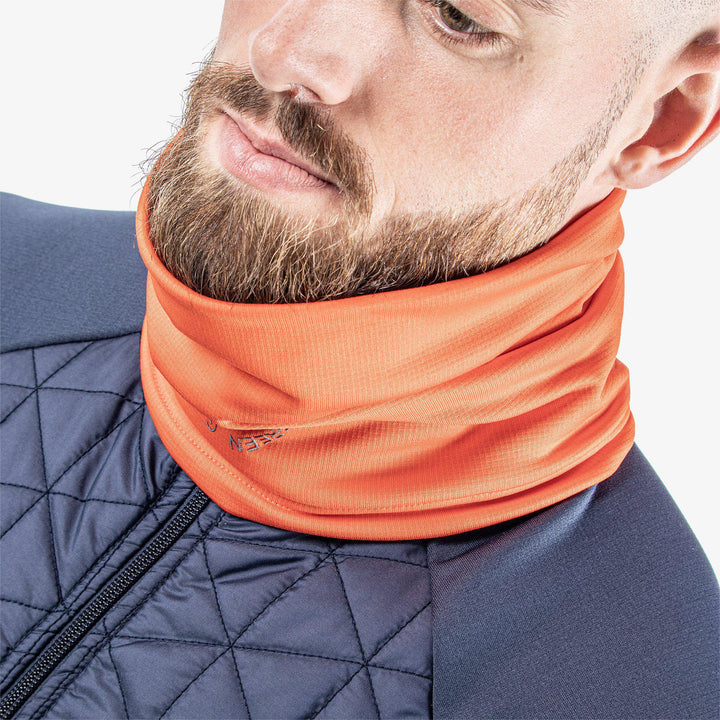 Dex is a Insulating golf neck warmer in the color Orange(2)