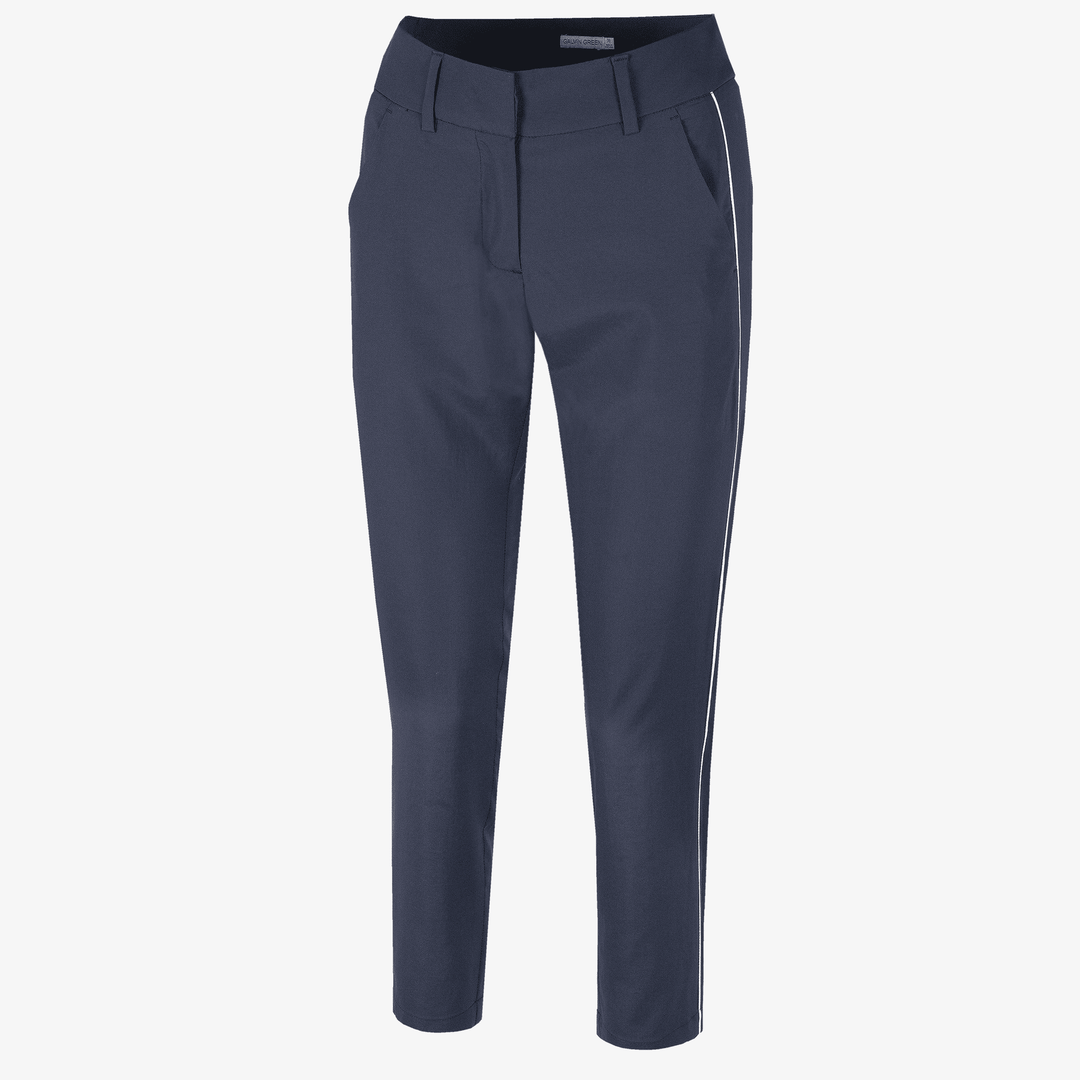 Nicole is a Breathable golf pants for Women in the color Navy/White(0)