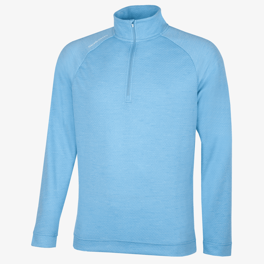 Dion is a Insulating golf mid layer for Men in the color Alaskan Blue Melange(0)