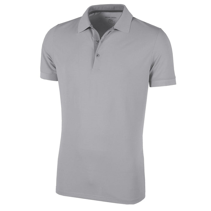 Max is a Breathable short sleeve golf shirt for Men in the color Sharkskin(0)