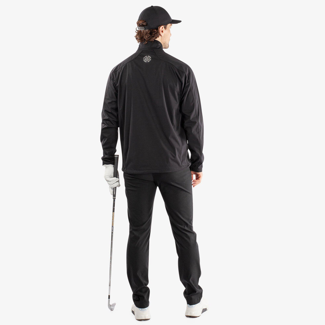 Lawrence is a Windproof and water repellent golf jacket for Men in the color Black/White(6)