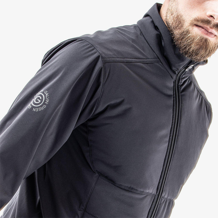 Leonard is a Windproof and water repellent jacket for  in the color Black(3)