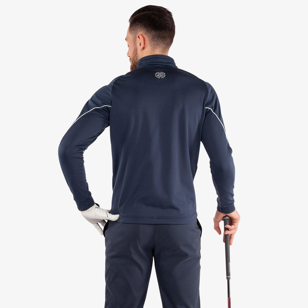 Daxton is a Insulating golf mid layer for Men in the color Navy/Ensign Blue/White(5)