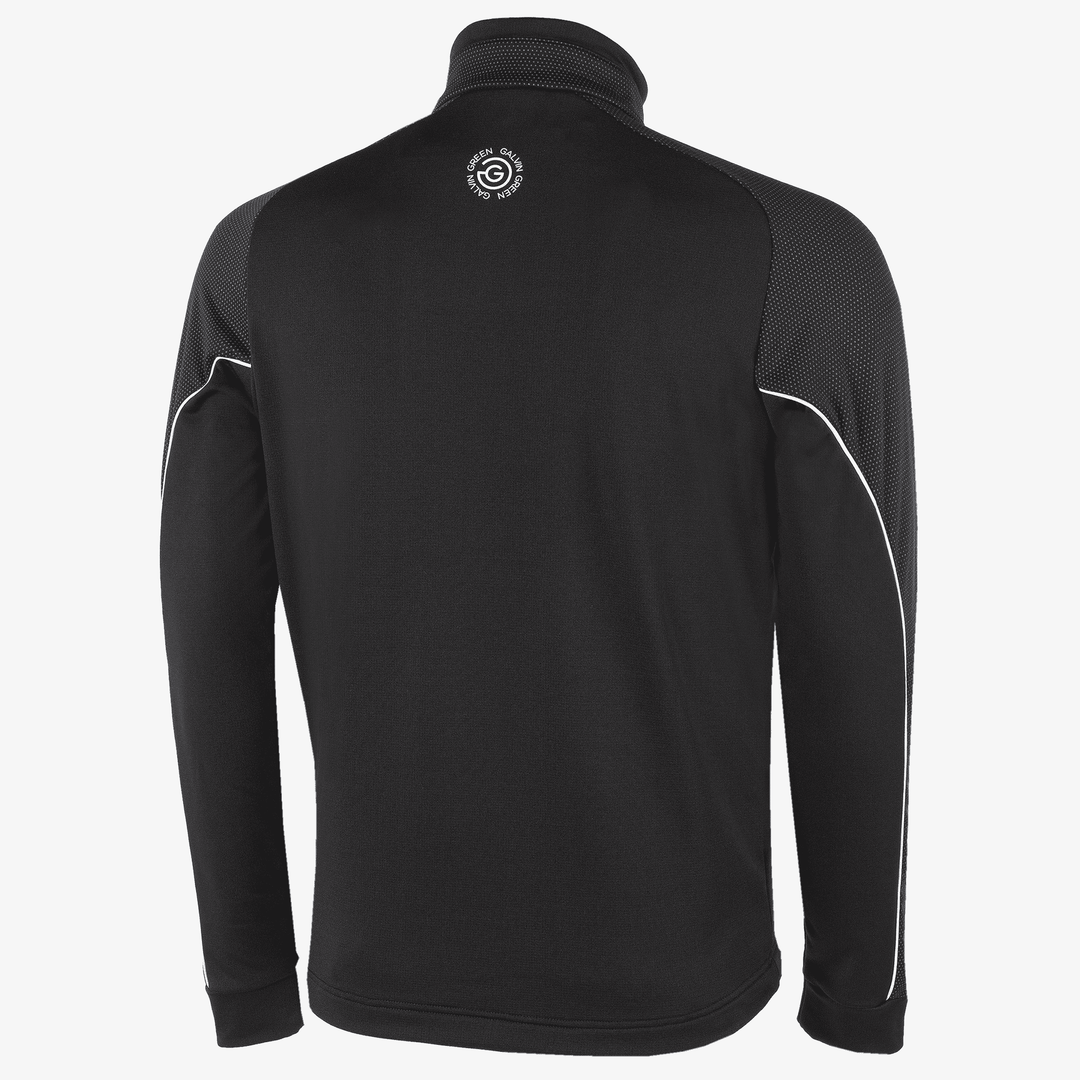 Daxton is a Insulating golf mid layer for Men in the color Black/Granite Grey/White(9)
