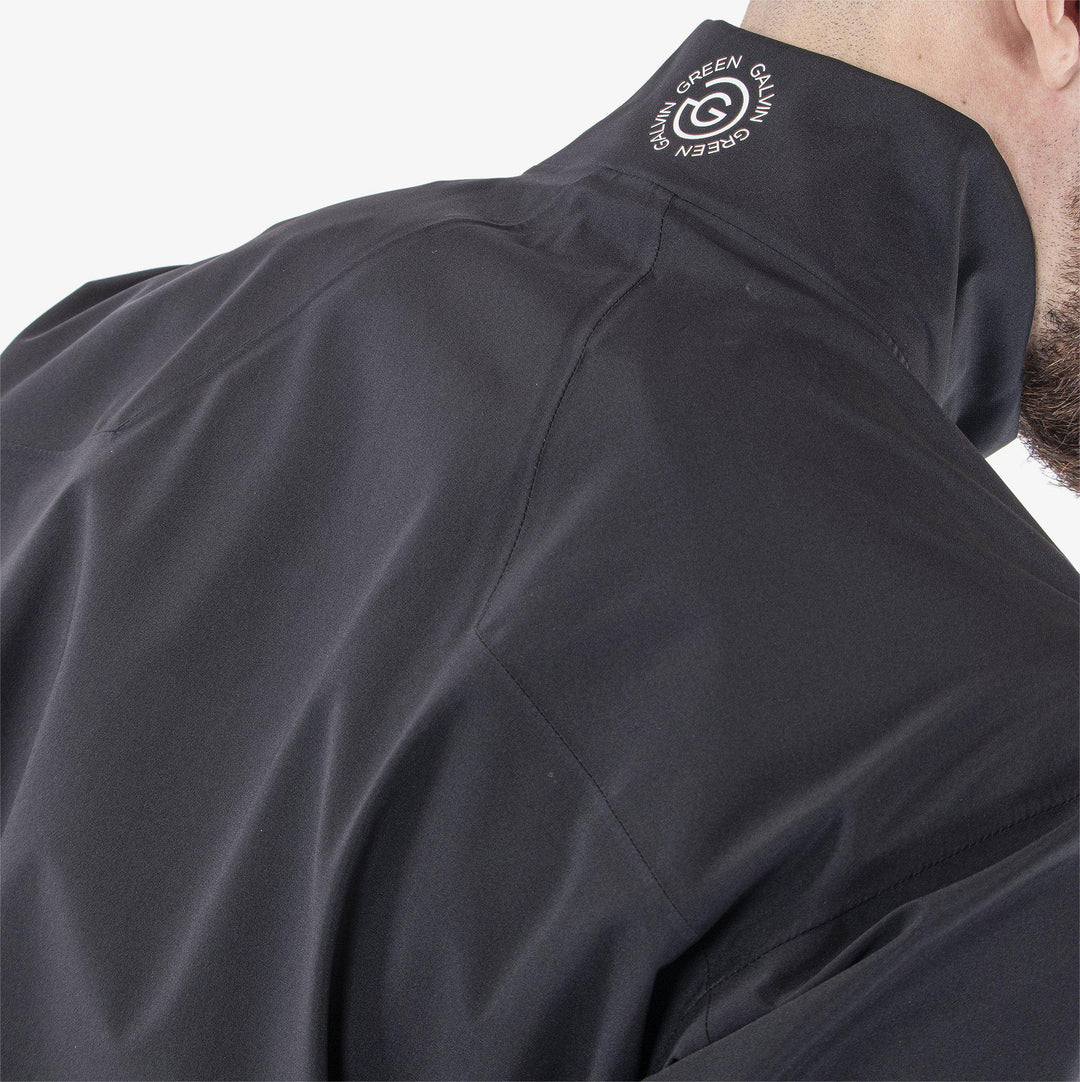 Armstrong solids is a Waterproof jacket for Men in the color Black/Sharkskin(5)