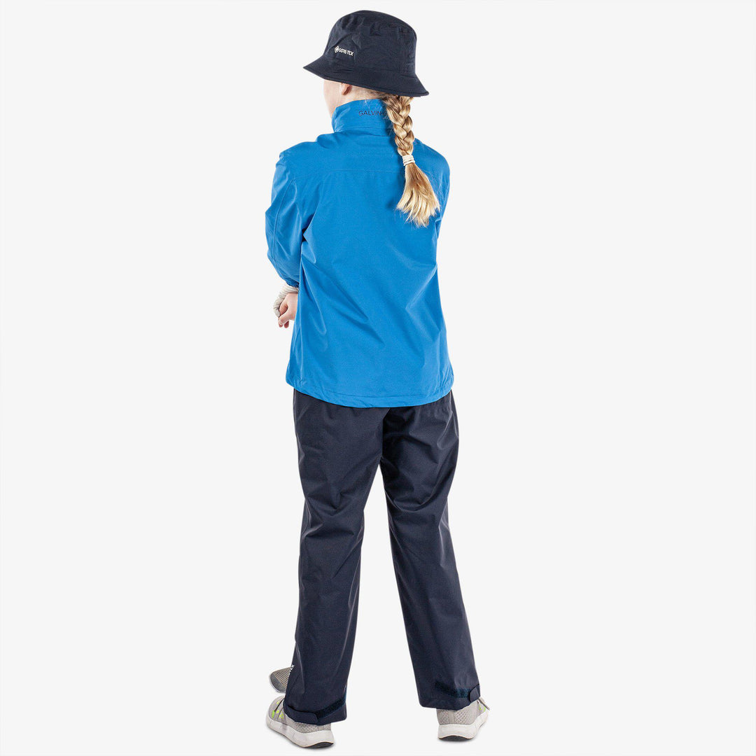 Robert is a Waterproof jacket for Juniors in the color Blue/Navy(9)