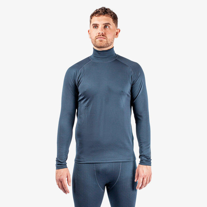 Edwin is a Thermal base layer top for  in the color Navy/Blue Bell(1)