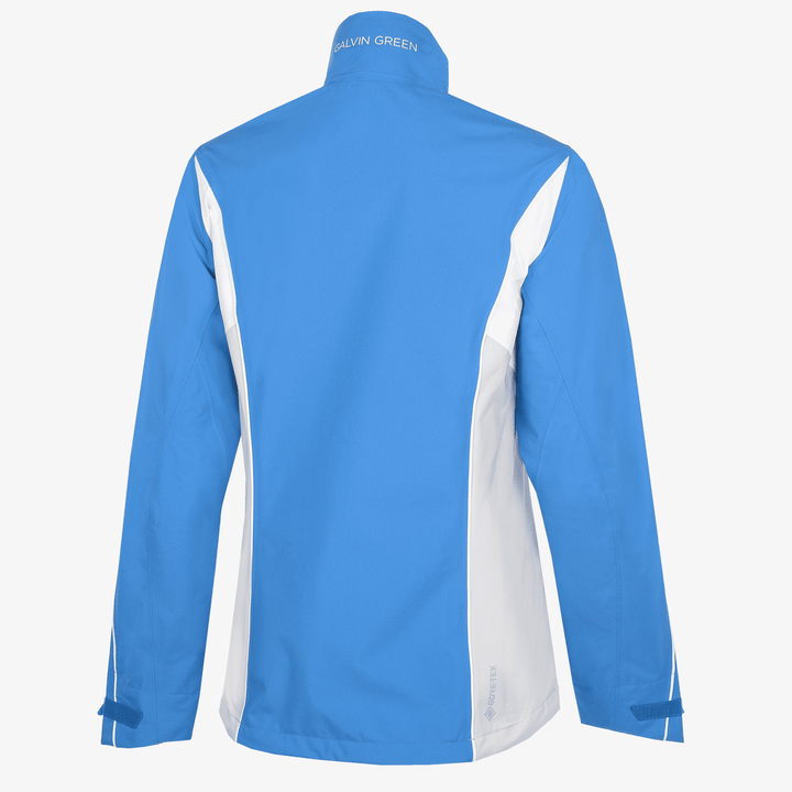 Ally is a Waterproof Jacket for Women in the color Blue/Cool Grey/White(7)