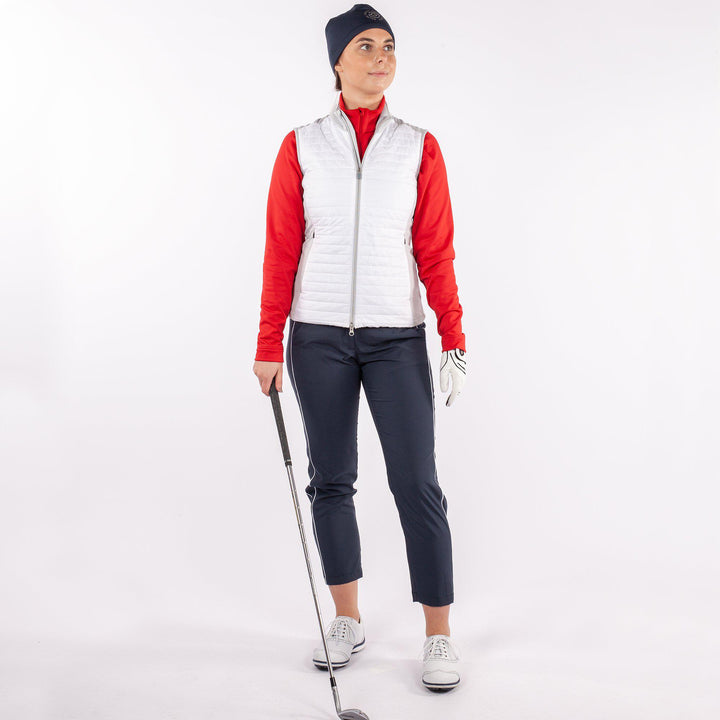 Lisa is a Windproof and water repellent vest for Women in the color White base(2)