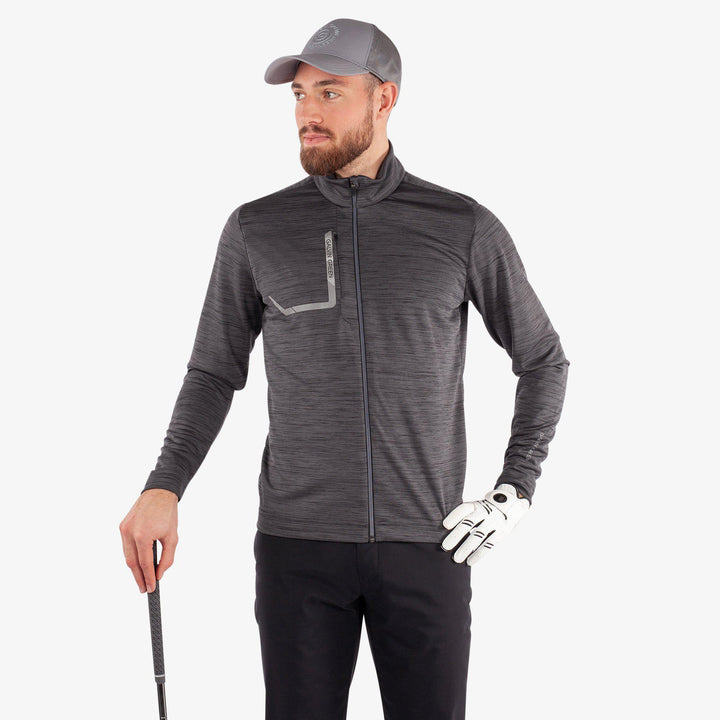 Dennis is a Insulating golf mid layer for Men in the color Black(1)