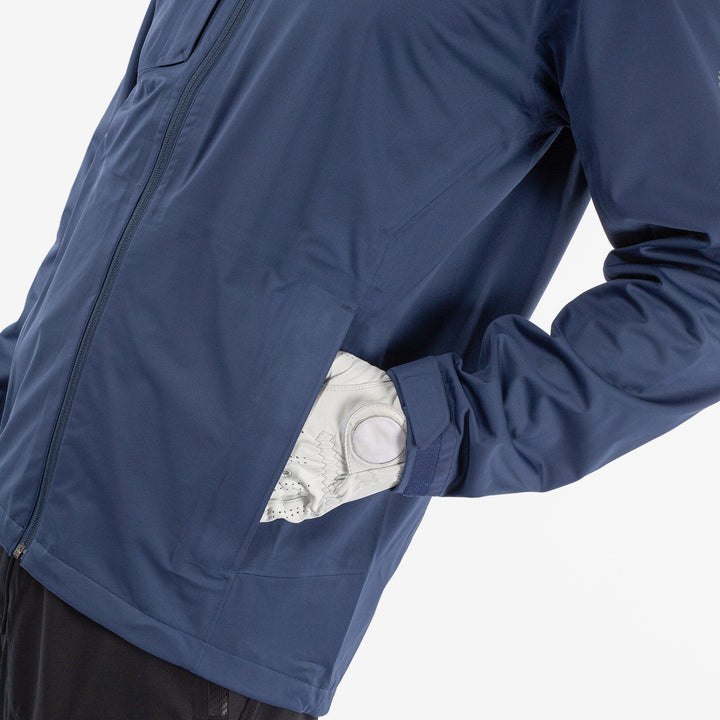 Amos is a Waterproof jacket for Men in the color Blue(4)