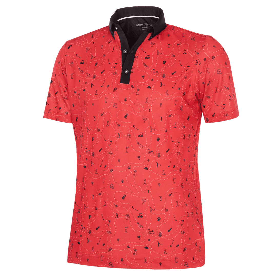 Miro is a Breathable short sleeve shirt for Men in the color Red(0)