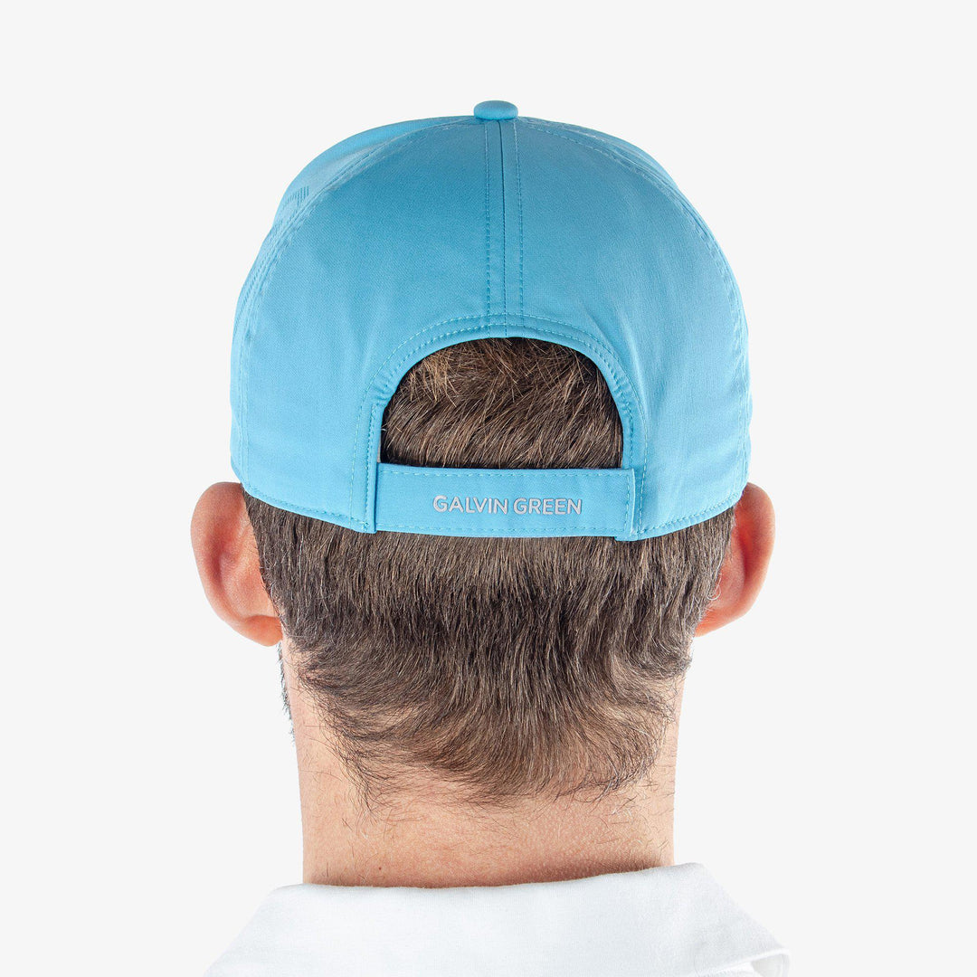 Sanford is a Lightweight solid golf cap in the color Alaskan Blue(4)