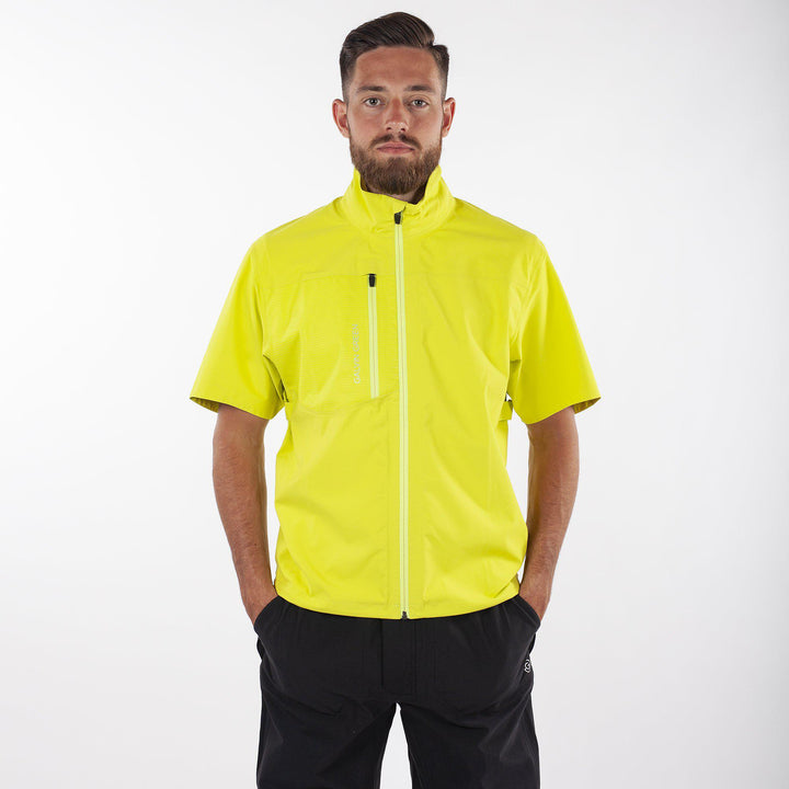 ALVIN Upcycled is a Waterproof short sleeve jacket for Men in the color Orange(2)