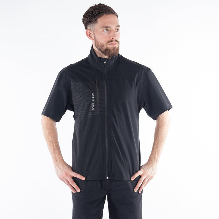 ALVIN Upcycled is a Waterproof short sleeve jacket for Men in the color Black(1)