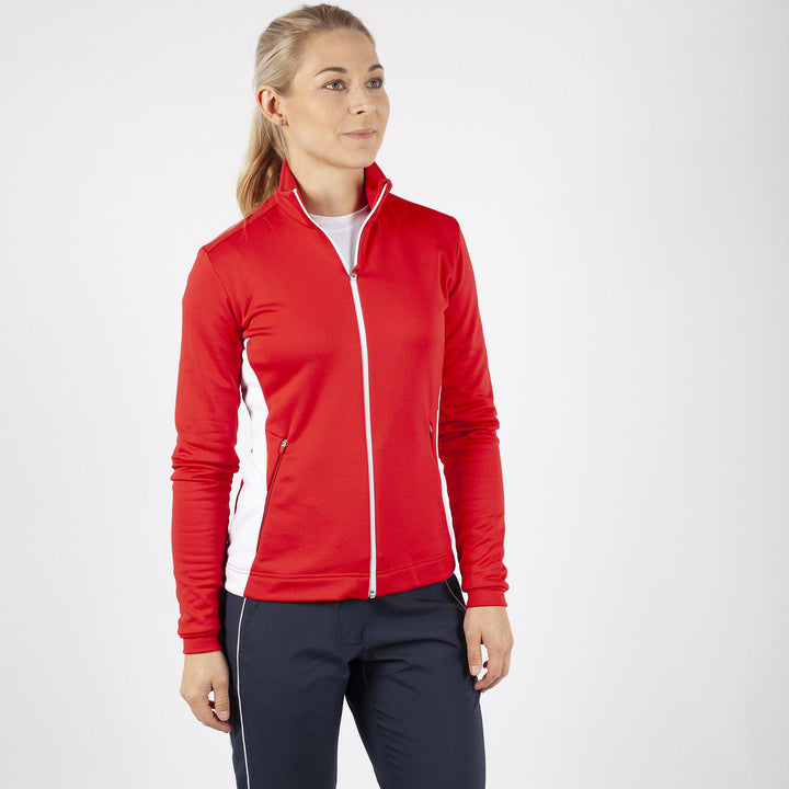 Daisy is a Insulating mid layer for Women in the color Red(1)