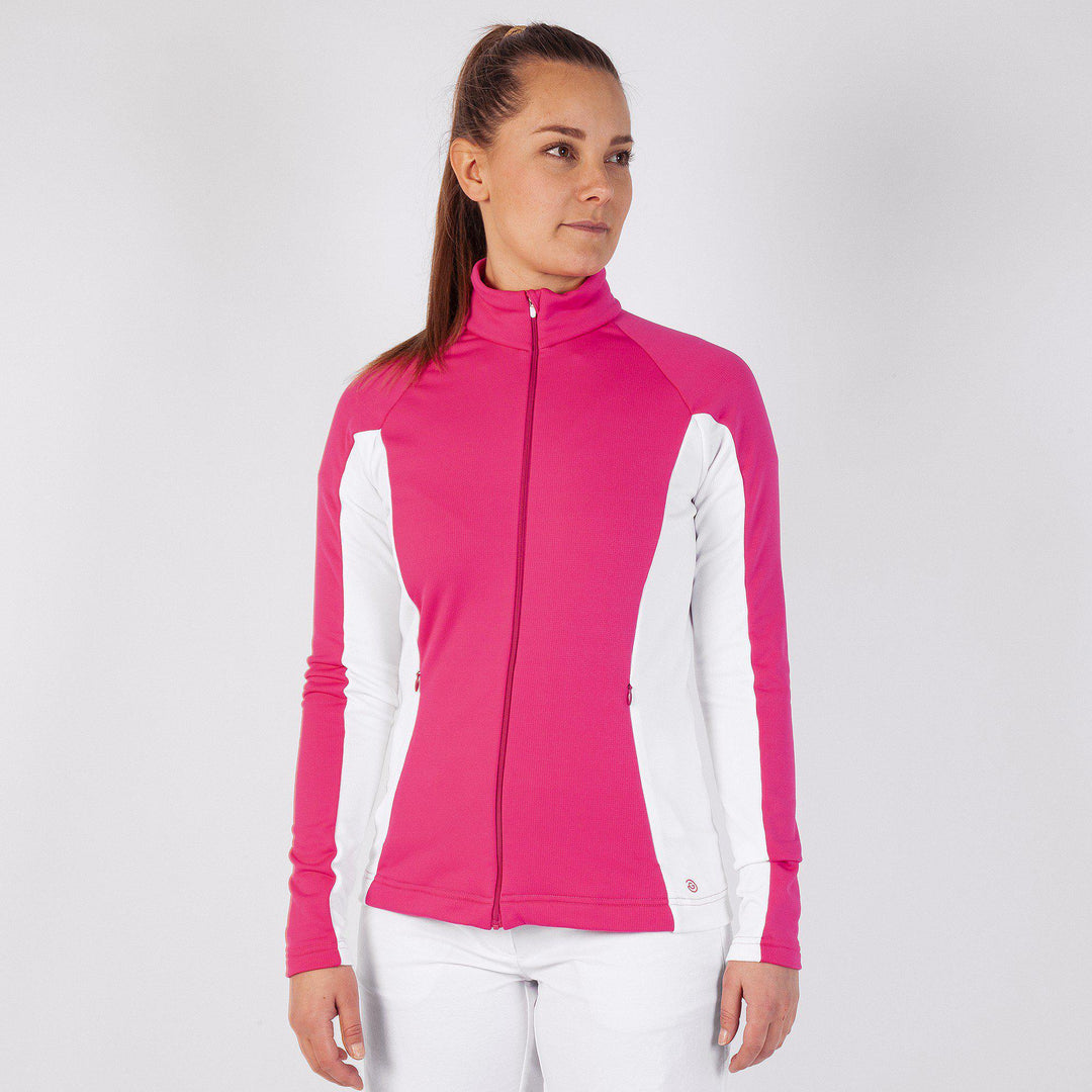 Davina is a Insulating mid layer for Women in the color Sugar Coral(1)