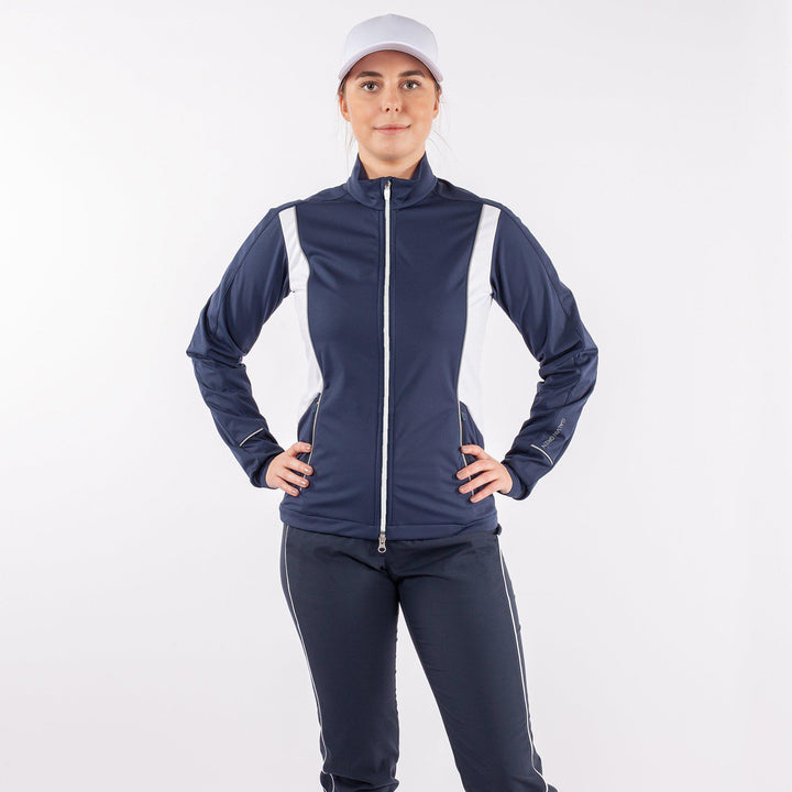 Leila is a Windproof and water repellent jacket for Women in the color Navy(1)