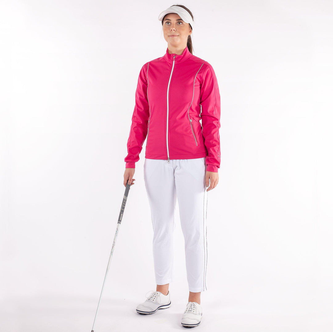 Leila is a Windproof and water repellent jacket for Women in the color Sugar Coral(2)
