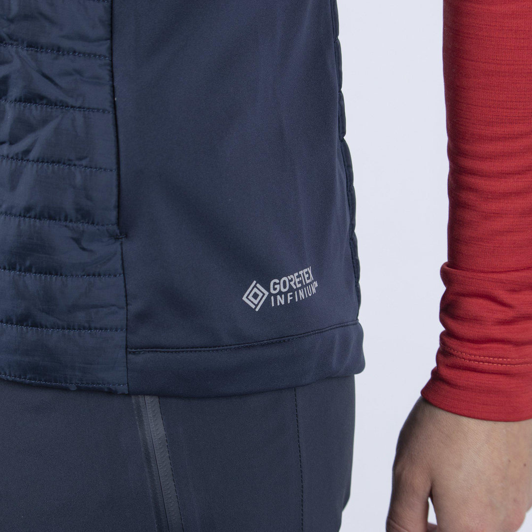 Lisa is a Windproof and water repellent vest for Women in the color Navy(3)