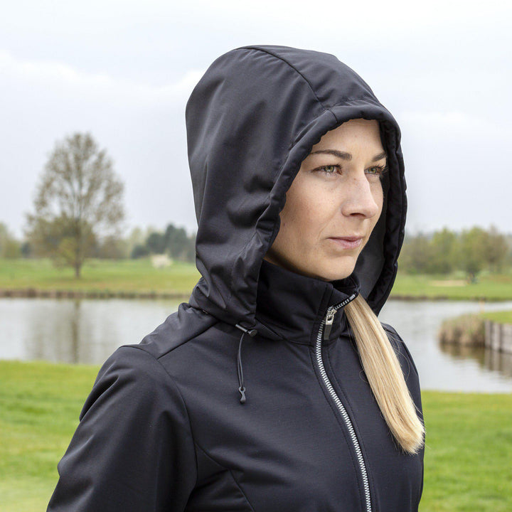 Loretta is a Windproof and water repellent hoodie for Women in the color Black(3)