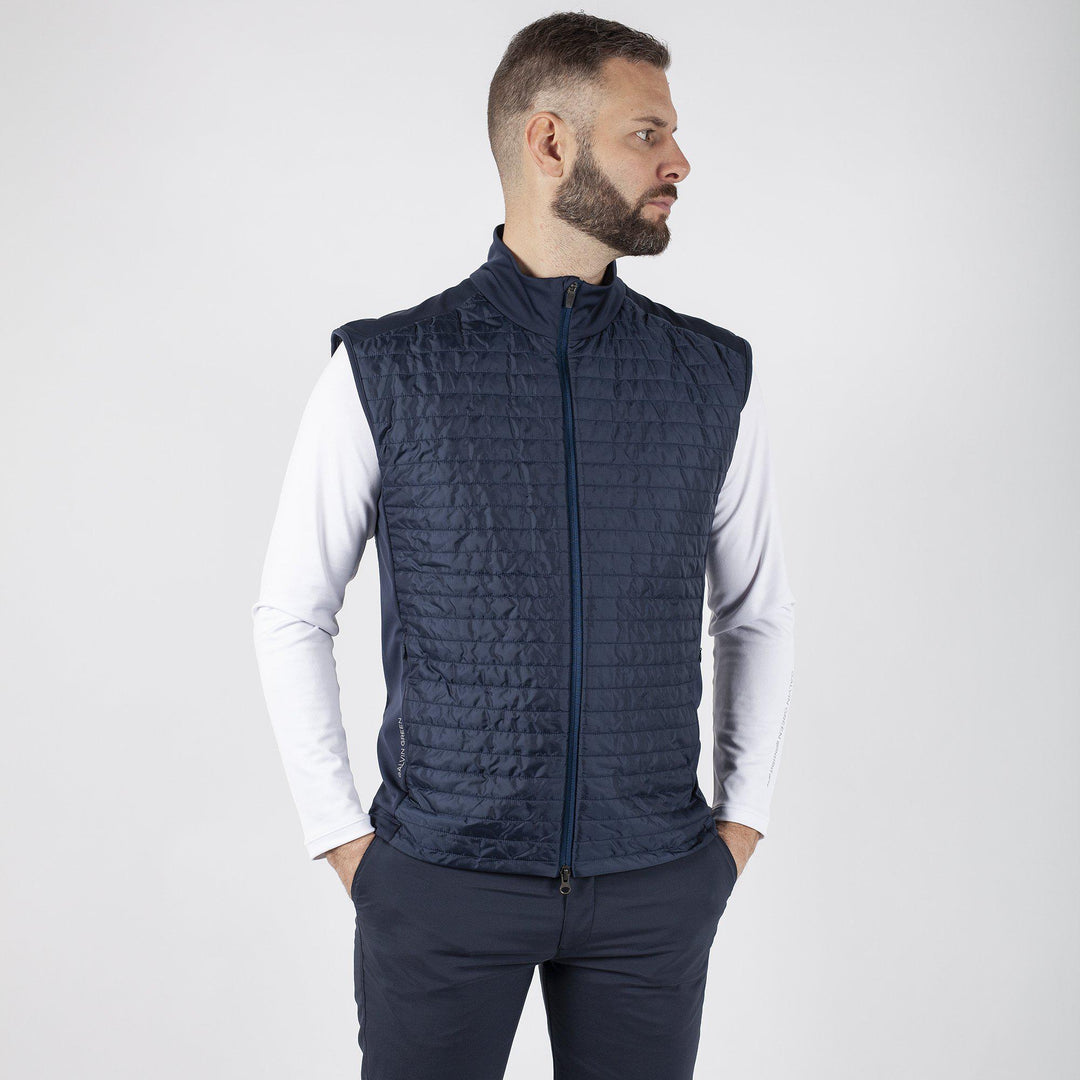 Louie is a Windproof and water repellent vest for Men in the color Navy(1)
