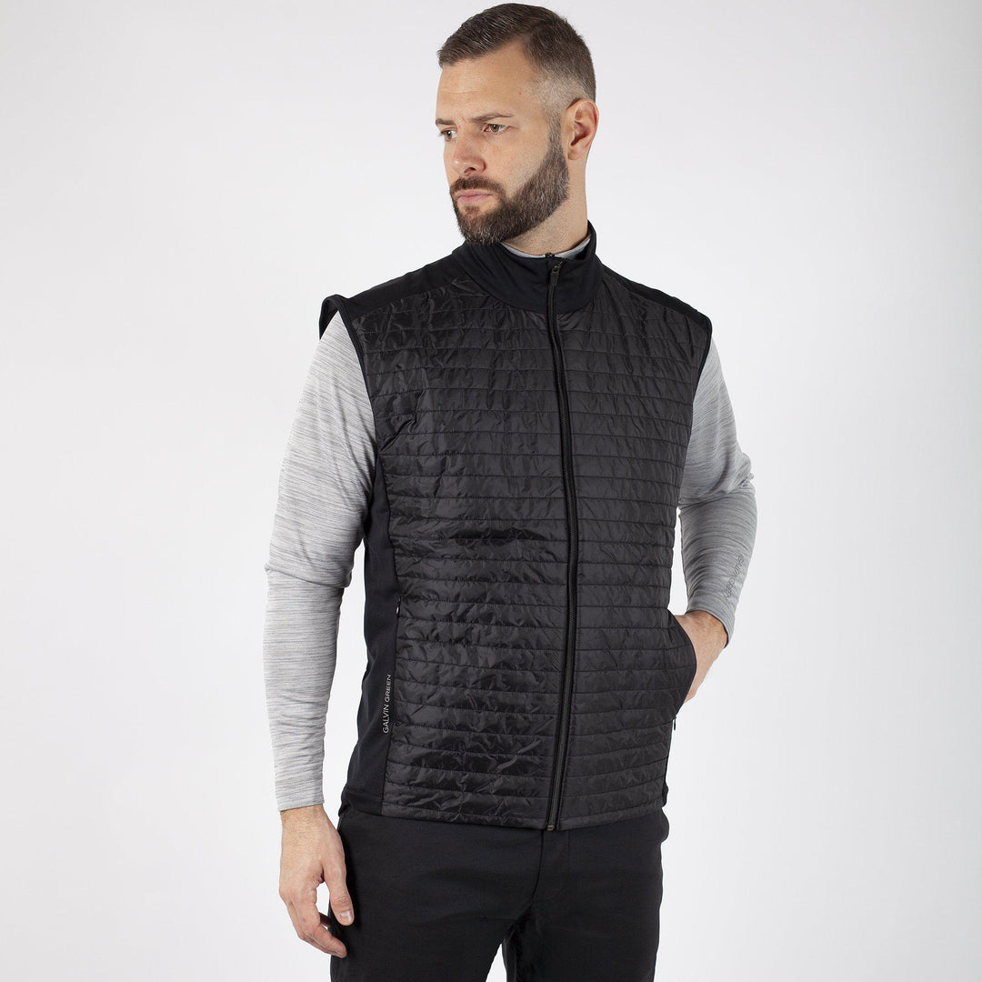 Louie is a Windproof and water repellent vest for Men in the color Black(1)