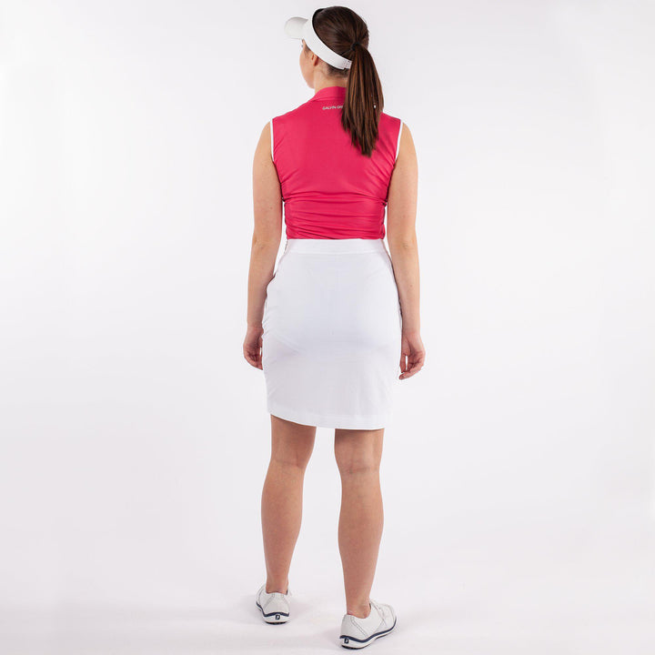 Marie is a Breathable skirt with inner shorts for Women in the color White(7)